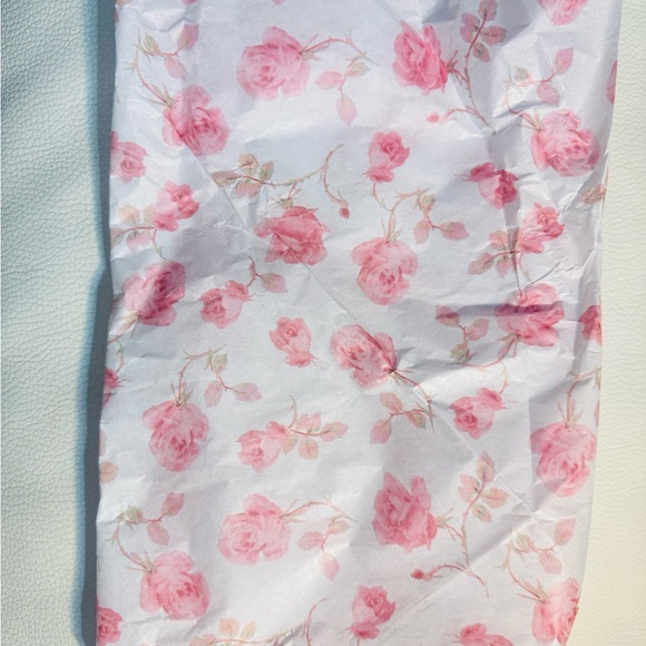 Floral Pink Rose Tissue Paper Stanley Love Shack Fancy Ribbon Rosa gift paper - Picture 1 of 2